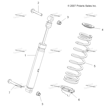 SUSPENSION, SHOCK, REAR