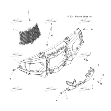 BODY, FRONT BUMPER & MOUNTING