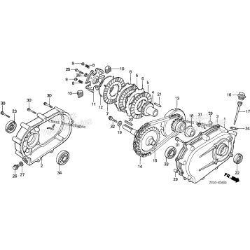 REDUCTION (1/2) (WITH CLUTCH)