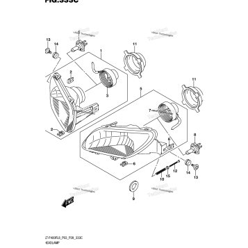 HEADLAMP (LT-F400FL8 P33)