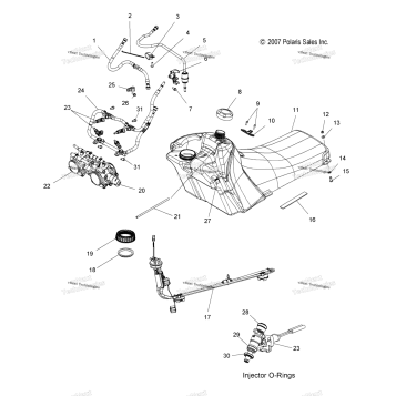 FUEL SYSTEM, FUEL TANK, RAIL, LINE & THROTTLE BODY ALL OPTIONS