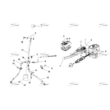 CONTROLS MASTER CYLINDER/BRAKE LINE A01CB32AA