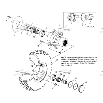 FRONT WHEEL ASSEMBLY 6X6 400L