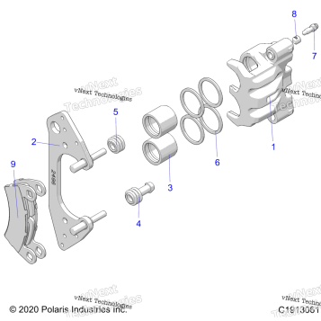BRAKES, FRONT CALIPER