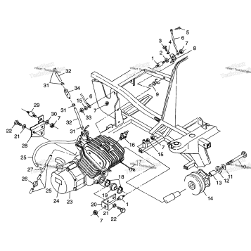 ENGINE MOUNTING TRAIL BOSS