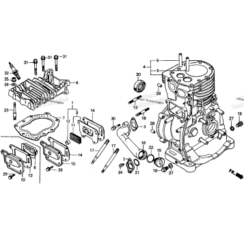 CYLINDER HEAD + CYLINDER BARREL