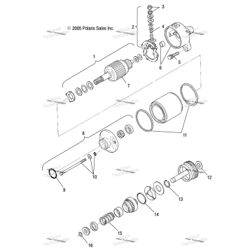 STARTING MOTOR /AB/AC