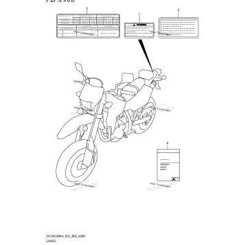 LABEL (DR-Z400SM:E03)
