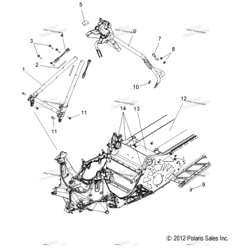 CHASSIS, CHASSIS ASM. & OVER STRUCTURE S13CM6 ALL OPTIONS (49SNOWCHASSISFRT213RMK155)