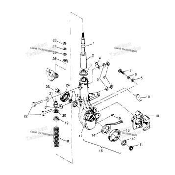 FRONT STRUT ASSEMBLY 6X6 300