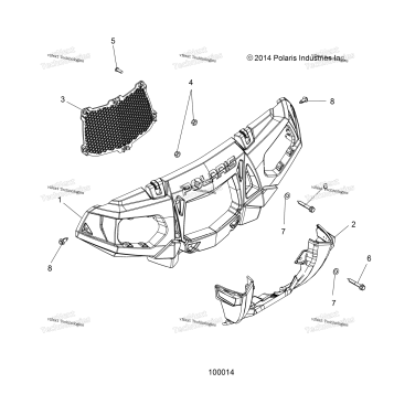 BODY, FRONT BUMPER & MOUNTING