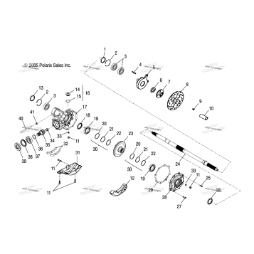 AXLE, REAR WHEEL /EB