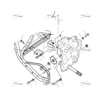 GEARCASE MOUNTING