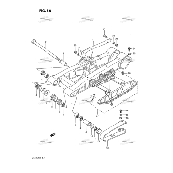 REAR SWINGING ARM (MODEL F)