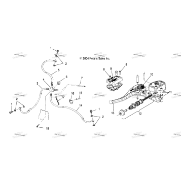 CONTROLS MASTER CYLINDER/BRAKE LINE /CB