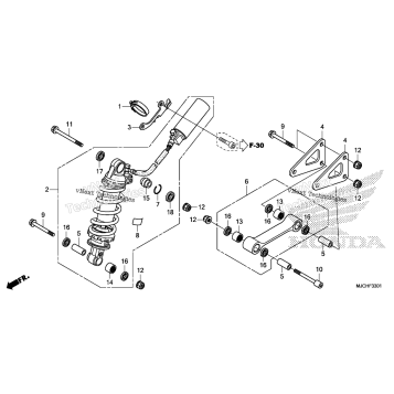 REAR SHOCK ABSORBER (2)