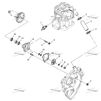 WATER PUMP SPORTSMAN 400L