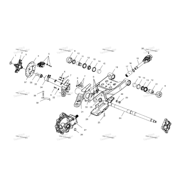 SWING ARM/REAR GEARCASE MOUNTING