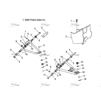 CONTROL ARM & FOOTREST /AB