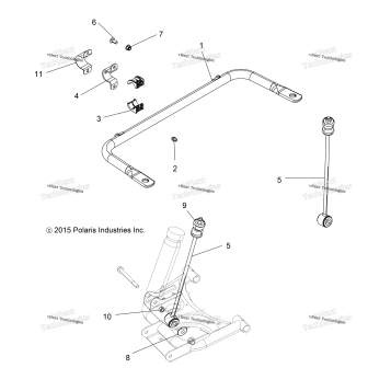 SUSPENSION, STABILIZER BAR, REAR