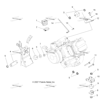 ENGINE, MOUNTING