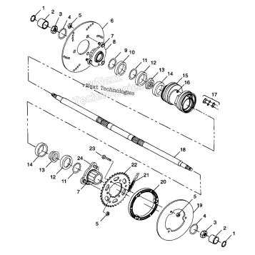 REAR HOUSING SCRAMBLER 400