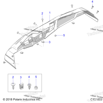 BODY, BUMPER, REAR