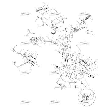 HANDLEBAR & HEADLIGHT POD A99CH45IA