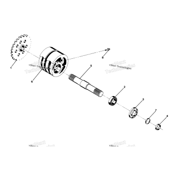 DETAILSFRONT DRIVE ASSEMBLY FRONT TIGHTENER ASSEMBLY PN 1380024