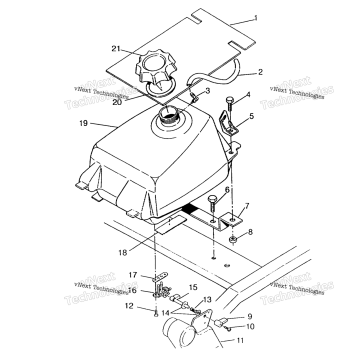 FUEL TANK ASSEMBLY 6X6 400L, SWEDISH & NORWEGIAN N948740