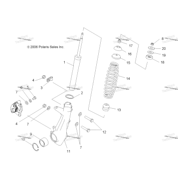 SUSPENSION, STRUT, FRONT