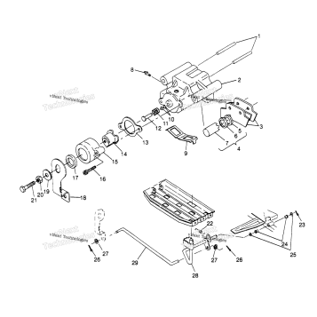 REAR BRAKE ASSEMBLY SPORTSMAN 4X4