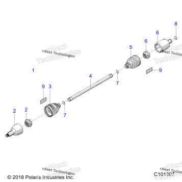 DRIVE TRAIN, DRIVE SHAFT, FRONT