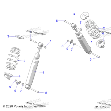 SUSPENSION, FRONT SHOCK