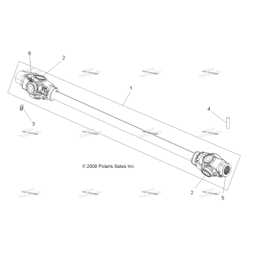 DRIVE TRAIN, PROP SHAFT, FRONT