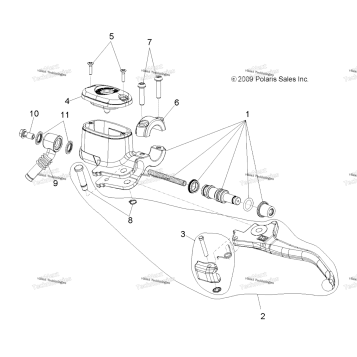 BRAKES, FRONT BRAKE LEVER & MASTER CYLINDER
