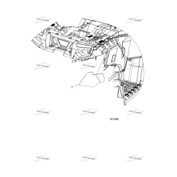 BODY, REAR CAB FOIL
