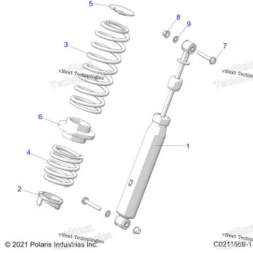 SUSPENSION, SHOCK, REAR