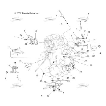 ENGINE, MOUNTING