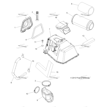 ENGINE, AIR INTAKE (49ATVAIRINTAKE11SP850)