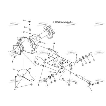 SWING ARM/REAR AXLE MOUNTING