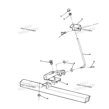 PARK BRAKE ASSEMBLY 4X6UPDATED 4/89
