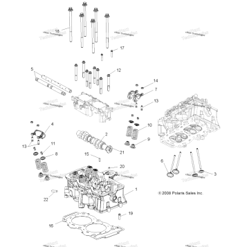 ENGINE, CYLINDER HEAD, CAM & VALVES