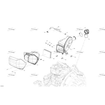 ENGINE - LH AIR INTAKE