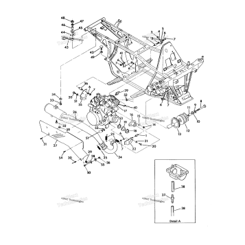 ENGINE & MUFFLER MOUNTING 350 4X4 / W928139