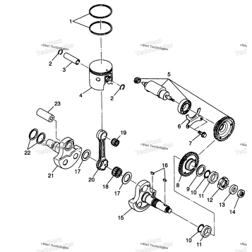 PISTON & CRANKSHAFT XPLORER 400L