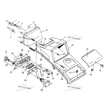HEADLIGHT ASSEMBLY 4X4 400L