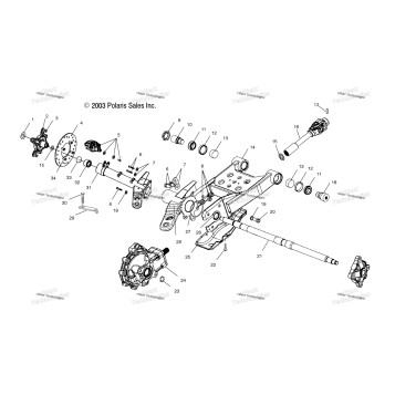 SWING ARM/REAR/GEARCASE MOUNTING /AB/AC/FB