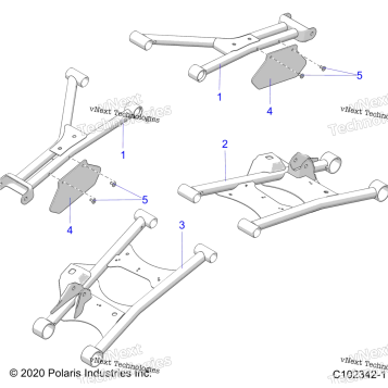 SUSPENSION, REAR CONTROL ARMS