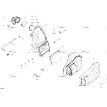AIR INTAKE - ENGINE - AIR FILTER / AIR BOX